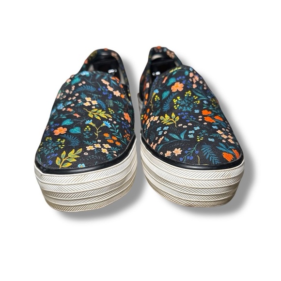 Keds X Rifle Paper Co. Triple Decker Slip-On Platform Floral 7.5 - Picture 4 of 11